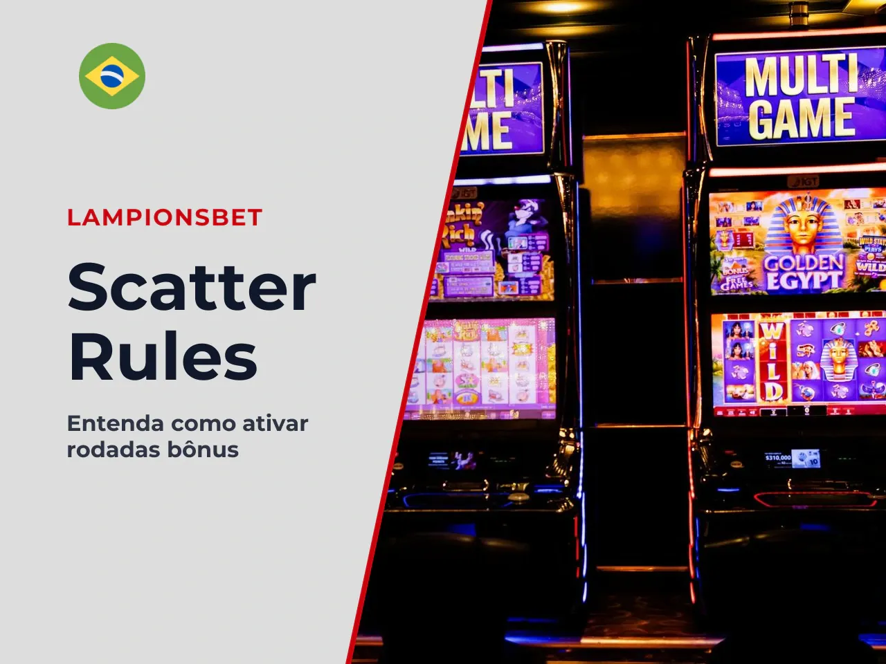 Como o scatter entra no jogo e o que ele ativa. O scatter entra no jogo caindo aleatoriamente em qualquer posição da malha 7×7. A quantidade de scatters define a recompensa: