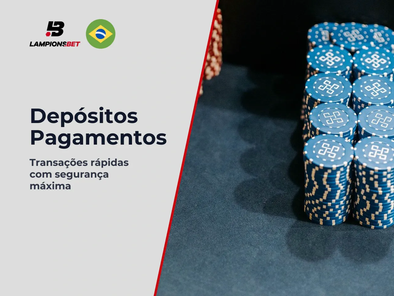 Depósitos, saques e métodos de pagamento