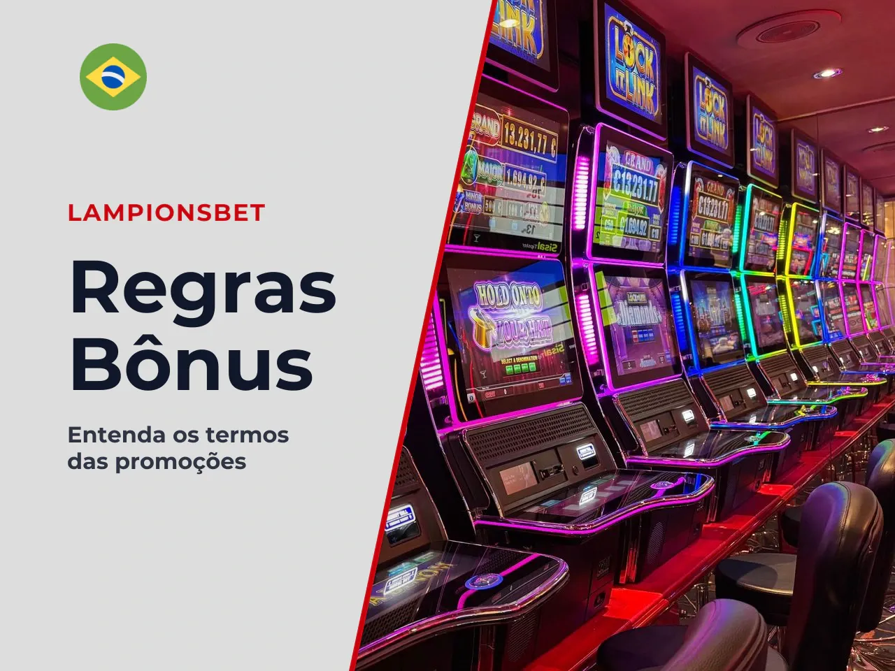 Antes de aceitar qualquer promoção, verifique: 1. **Requisito de rollover:** quantas vezes o valor do bônus precisa ser apostado antes do saque. Um rollover de 35× sobre um bônus de R$500 significa ap