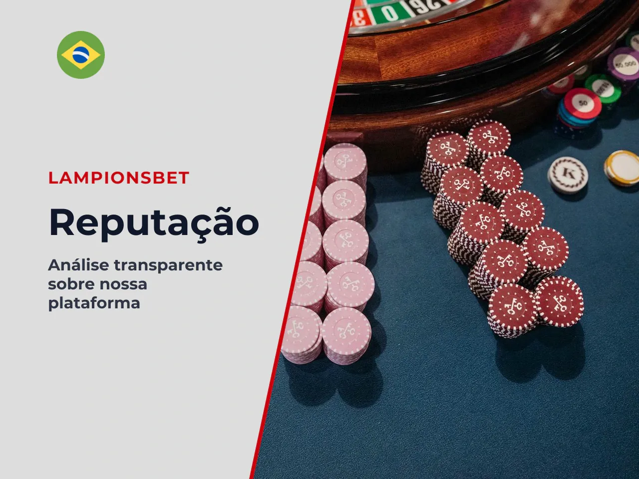 No Reclame AQUI, o perfil da LampionsBet apresenta os seguintes dados (período de dezembro de 2025 a maio de 2026): - **1 reclamação recebida**, com **0% de respostas**. - **Nenhuma reclamação avaliad